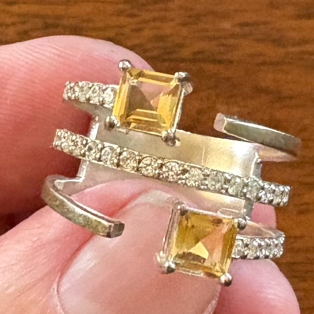 Silpada Crystal Ring size 8